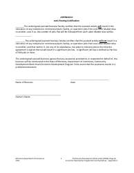 Document preview: Appendix H Anti-pirating Certification - Community Development Block Grant (Cdbg) Program - Montana