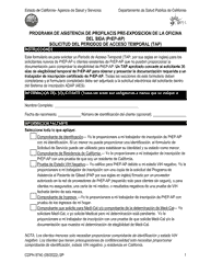 Document preview: Formulario CDPH8740 SP Solicitud Del Periodod De Acceso Temporal (Tap) - Programa De Asistencia De Profilacis Pre-exposicion De La Oficina Del Sida (Prep-Ap) - California (Spanish)