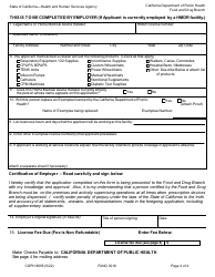Form CDPH8695 Home Medical Device Retailer Exemptee License Application - New and Renewal - California, Page 2