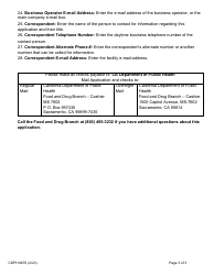 Form CDPH8676 Pet Food Processor Registration Application - California, Page 3