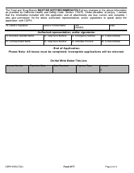 Form CDPH8590 Bottled Water Distributor License Application - California, Page 2