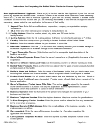Form CDPH8590 Bottled Water Distributor License Application - California, Page 3