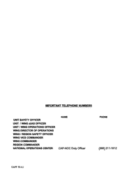 Form CAPF70-4U Unmanned Aircraft Information File (Uif), Page 5