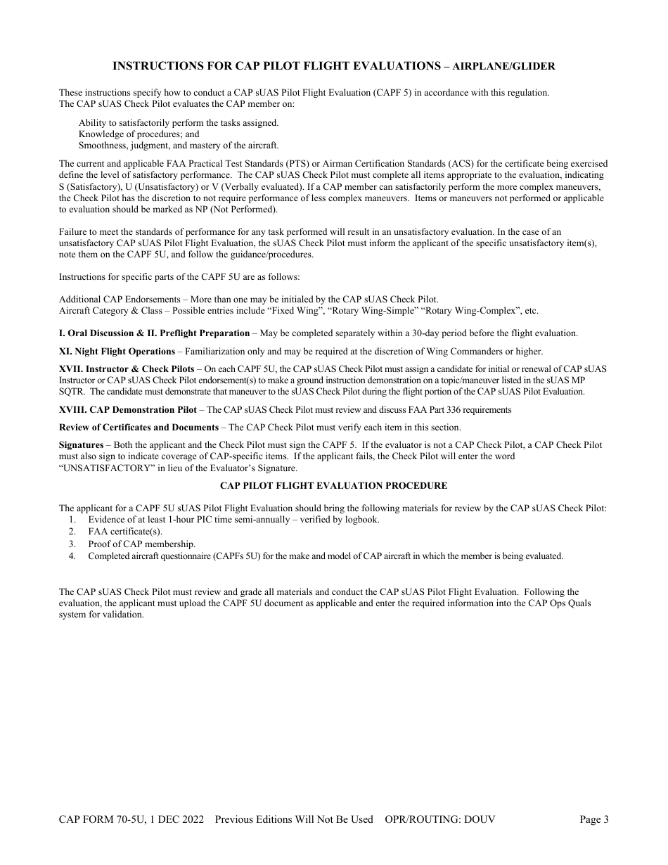 CAP Form 70-5U - Fill Out, Sign Online And Download Printable PDF ...