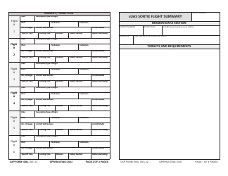 CAP Form 109U Imagery and Target Log, Page 2