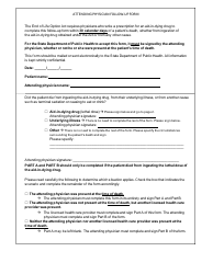 Document preview: Attending Physician Follow-Up Form - California