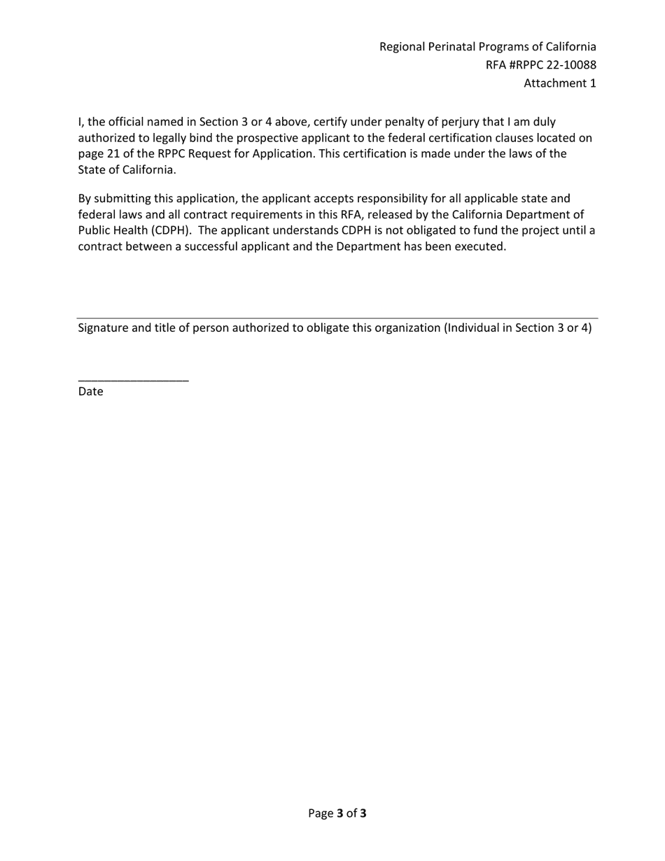 Attachment 1 Rppc Application Cover Page - California, Page 3