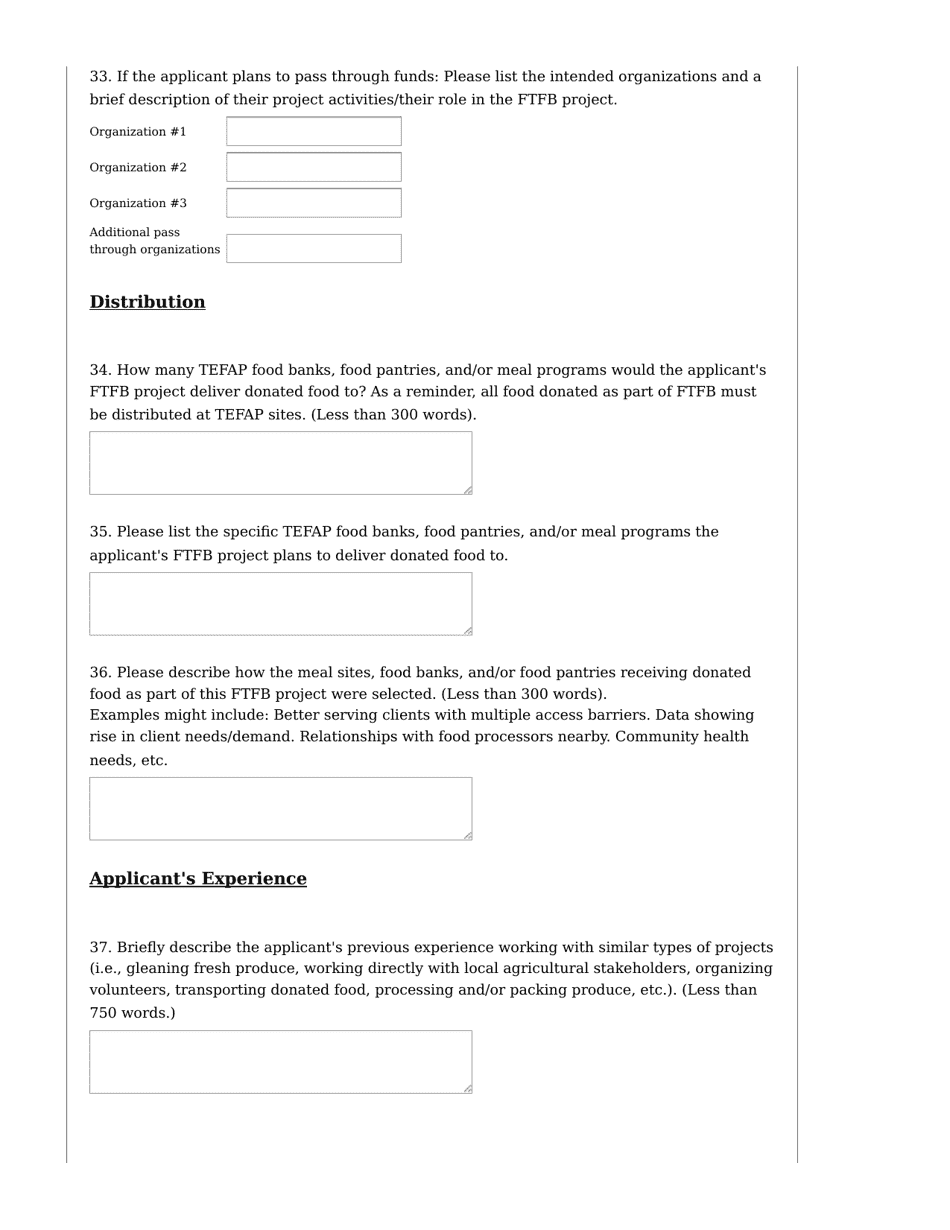 Farm to Food Bank (Ftfb) Grant Application - the Emergency Food Assistance Program (Tefap) - Washington, Page 9