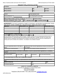 Form CDPH8569 Download Fillable PDF Or Fill Online Request For Ph Re ...