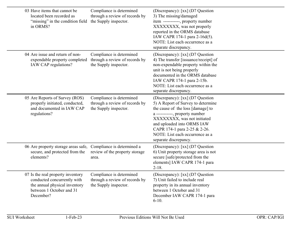 Form D-7 Sui Worksheet - Supply, Page 2