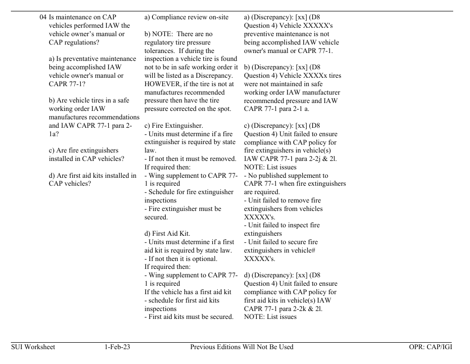 Form D-8 Sui Worksheet - Transportation, Page 4
