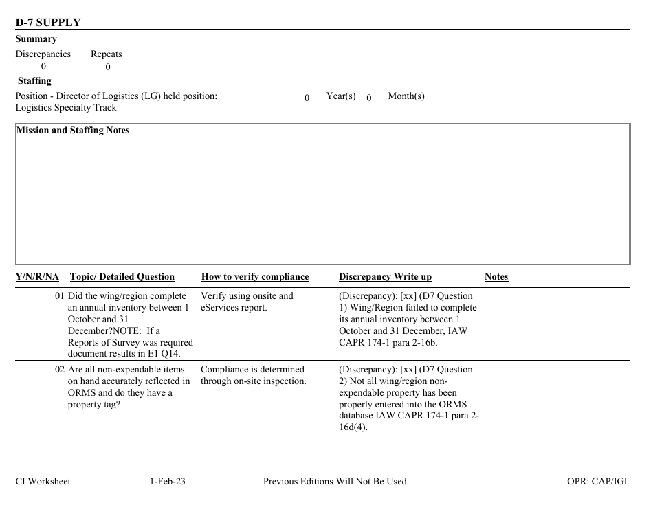 Form D-7 - Fill Out, Sign Online And Download Fillable Pdf 