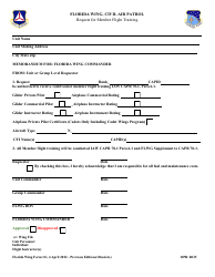 Document preview: FLWGF Form 11I Request for Member Flight Training