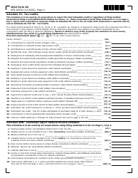 Form 40 (SFN28740) Corporation Income Tax Return - North Dakota, Page 4