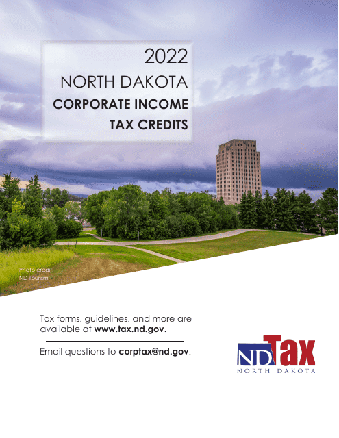 Instructions for Form 40, SFN28740 Schedule TC Corporation Income Tax Return - North Dakota, 2022