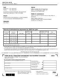 Form 38-ES (SFN28723) Fiduciary Estimated Tax Payment Voucher - North Dakota, Page 3