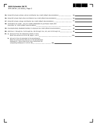 Form SFN28701 Schedule 38-TC Tax Credits - North Dakota, Page 2