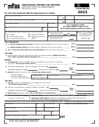 Document preview: Form SFN28745 Schedule ND-EZ Individual Income Tax Return - North Dakota