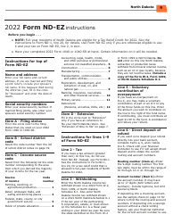 Instructions for Form ND-EZ, SFN28745, ND-1, SFN28702 - North Dakota, Page 11