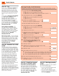 Instructions for Form ND-EZ, SFN28745, ND-1, SFN28702 - North Dakota, Page 16