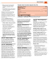 Instructions for Form ND-EZ, SFN28745, ND-1, SFN28702 - North Dakota, Page 17