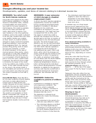 Instructions for Form ND-EZ, SFN28745, ND-1, SFN28702 - North Dakota, Page 4