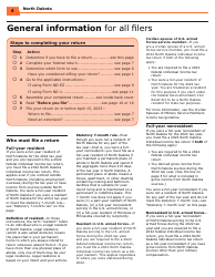 Instructions for Form ND-EZ, SFN28745, ND-1, SFN28702 - North Dakota, Page 6