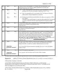 Form TT-19 PM Certification Application for Participating Tobacco Product Manufacturers (Pm) - Virginia, Page 6