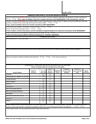 Form AODC-011 Level of Care Placement Assessment - Contra Costa County, California, Page 2