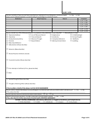 Form AODC-011 Level of Care Placement Assessment - Contra Costa County, California, Page 4