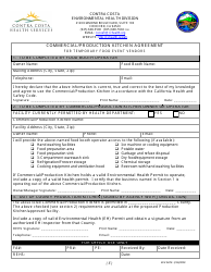 Application for Temporary Food Event Permit - Contra Costa County, California, Page 5