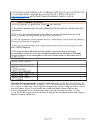 RAD Form 8 Housing Provider&#039;s Notice to Tenant of Rent Adjustment (For Rent Stabilized Properties Only) - Washington, D.C., Page 4