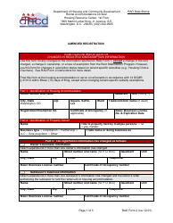 Document preview: RAD Form 2 Amended Registration - Washington, D.C.
