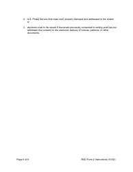 Instructions for RAD Form 2 Amended Registration - Washington, D.C., Page 6