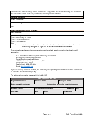 RAD Form 6 Tenant&#039;s Registration of Age or Disability Rent Exemption (For Rent-Stabilized Units Only) - Washington, D.C., Page 4
