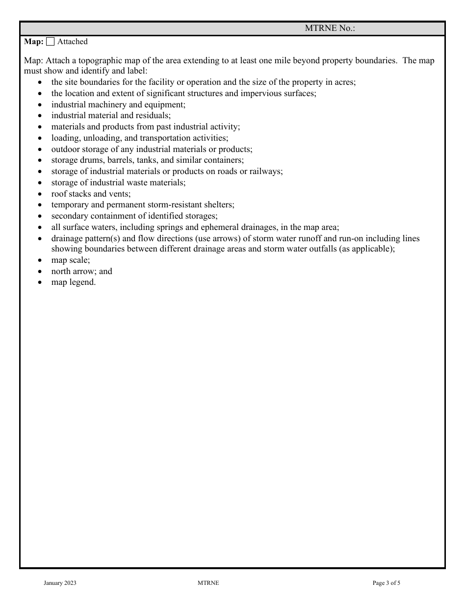 Form MTR-NE Industrial No Exposure Certification Form - Montana, Page 3
