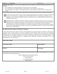 Form MTR-NE Industrial No Exposure Certification Form - Montana, Page 5
