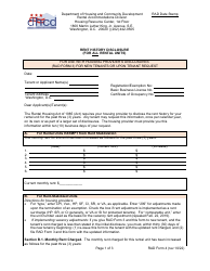Document preview: RAD Form 4 Rent History Disclosure - Washington, D.C.