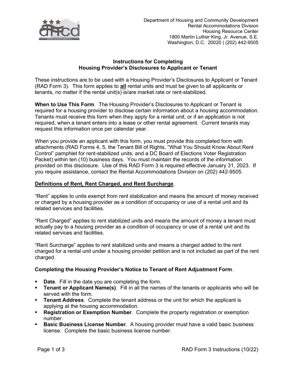 Photo inspiration: Gallery Detail: Download Instructions For Rad Form 3 Housing Provider S Disclosures