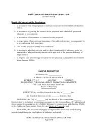 Notice of Intention to Adopt Resolution of Application - Mono County, California, Page 2