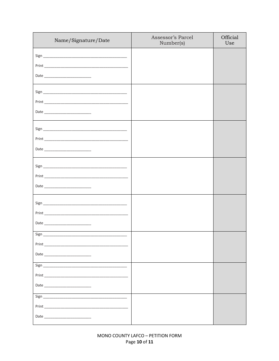 Notice of Intent to Circulate Petition - Mono County, California, Page 10