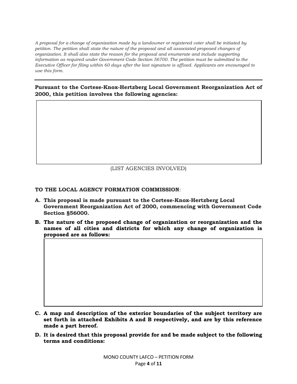 Notice of Intent to Circulate Petition - Mono County, California, Page 4