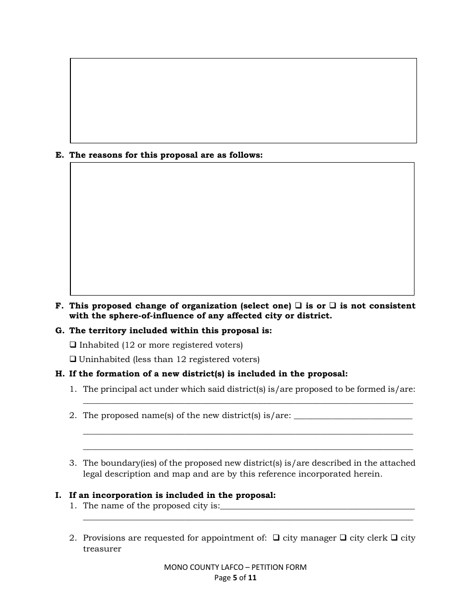 Notice of Intent to Circulate Petition - Mono County, California, Page 5