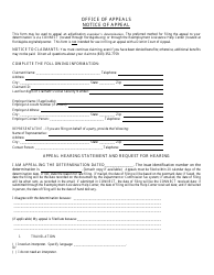 Document preview: Form DEO-A100(E) Notice of Appeal - Florida