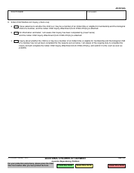Form JV-101(A) Additional Children Attachment - Juvenile Dependency Petition - California, Page 2