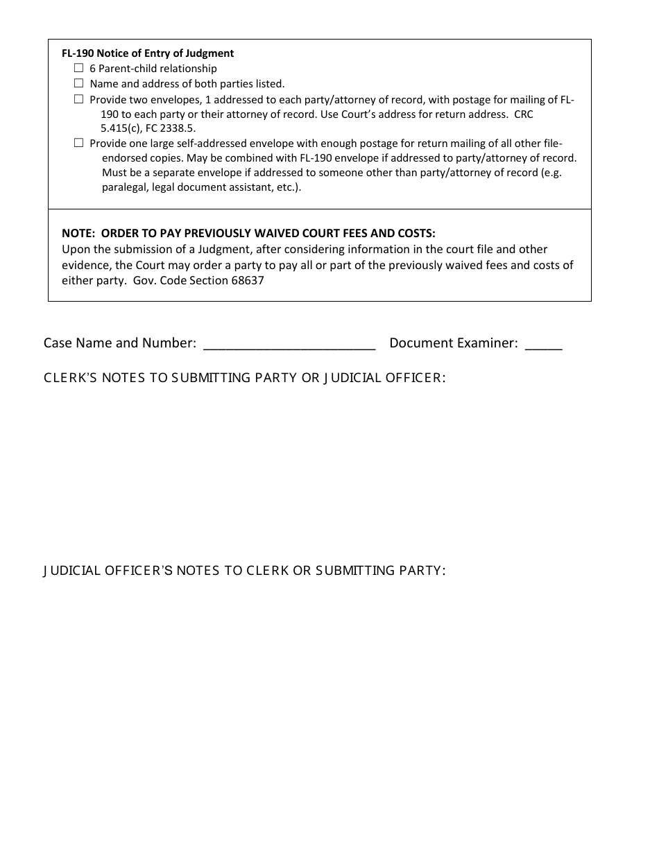 Checklist 7 - Parentage by Default With Agreement - County of Sonoma, California, Page 3