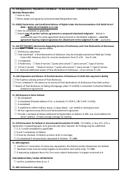 Checklist 10 - Default/Waiver of Rights - Respondent in Military With Agreement Dissolution, Legal Separation, Nullity Marriage/Domestic Partnership - County of Sonoma, California, Page 2