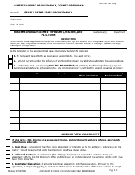 Form CR-006 Misdemeanor Advisement of Rights, Waiver, and Plea Form - County of Sonoma, California