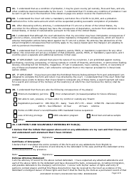 Form CR-006 Misdemeanor Advisement of Rights, Waiver, and Plea Form - County of Sonoma, California, Page 3