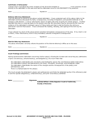 Felony Advisement of Rights, Waiver, and Plea - County of Sonoma, California, Page 4